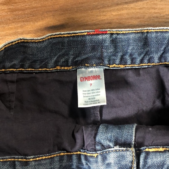 Gymboree dark denim jean skirt w/shorts - Picture 2 of 4